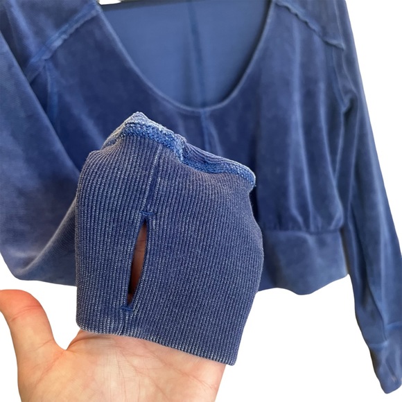 Free People Movement Cropped Long sleeve Ribbed Top - Picture 4 of 9